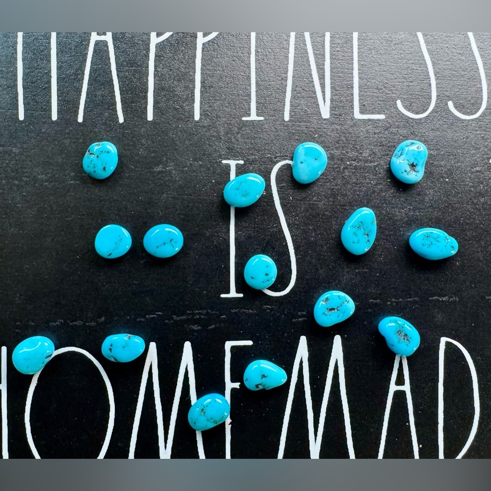 15 Freeform Artisan Turquoise Cabachons